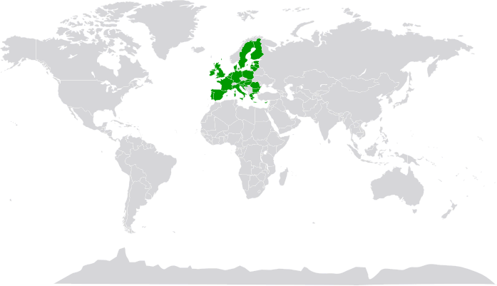 Mapa EU Country