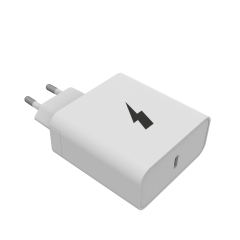Síťová nabíječka 1xUSB-C/PD 45W, bílá